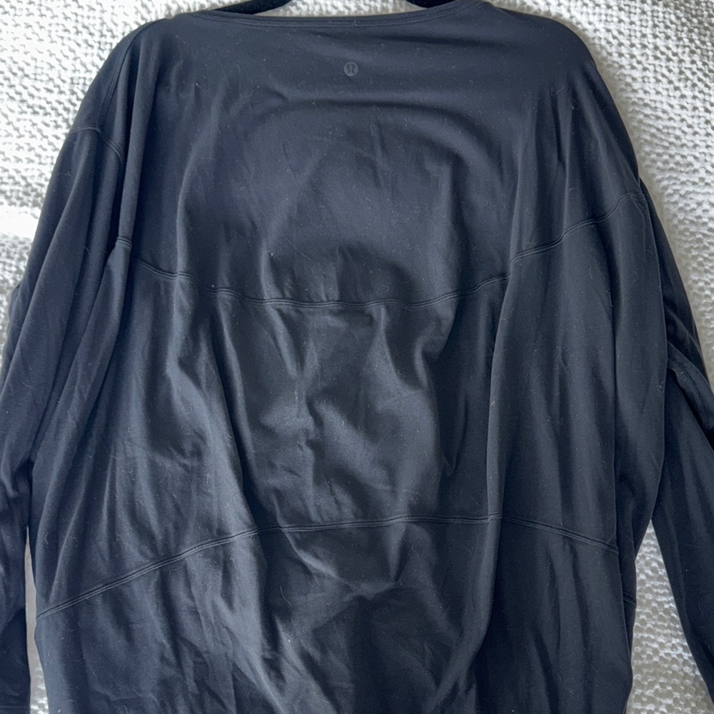 Lululemon Oversized Black Performance Top - Picture 5 of 6